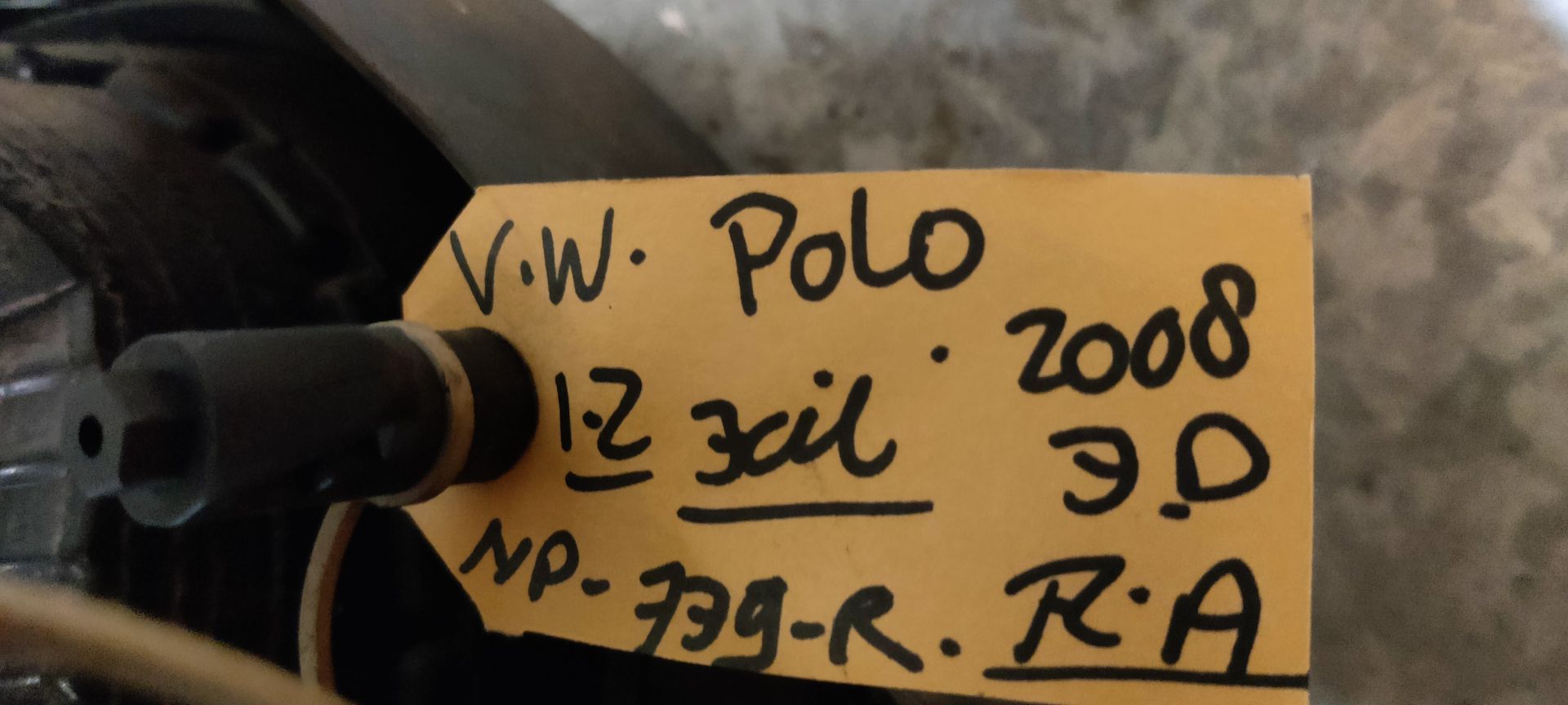 VW Polo rechter achterlicht uit 2008.