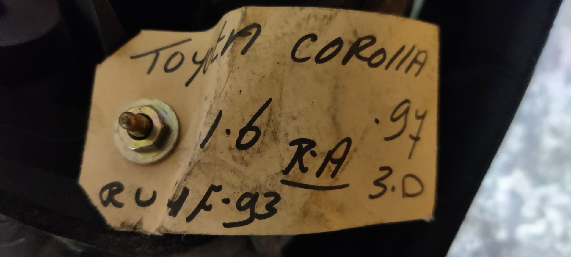 Oude Corolla  achterlichten bij Stegeman Autosloperij