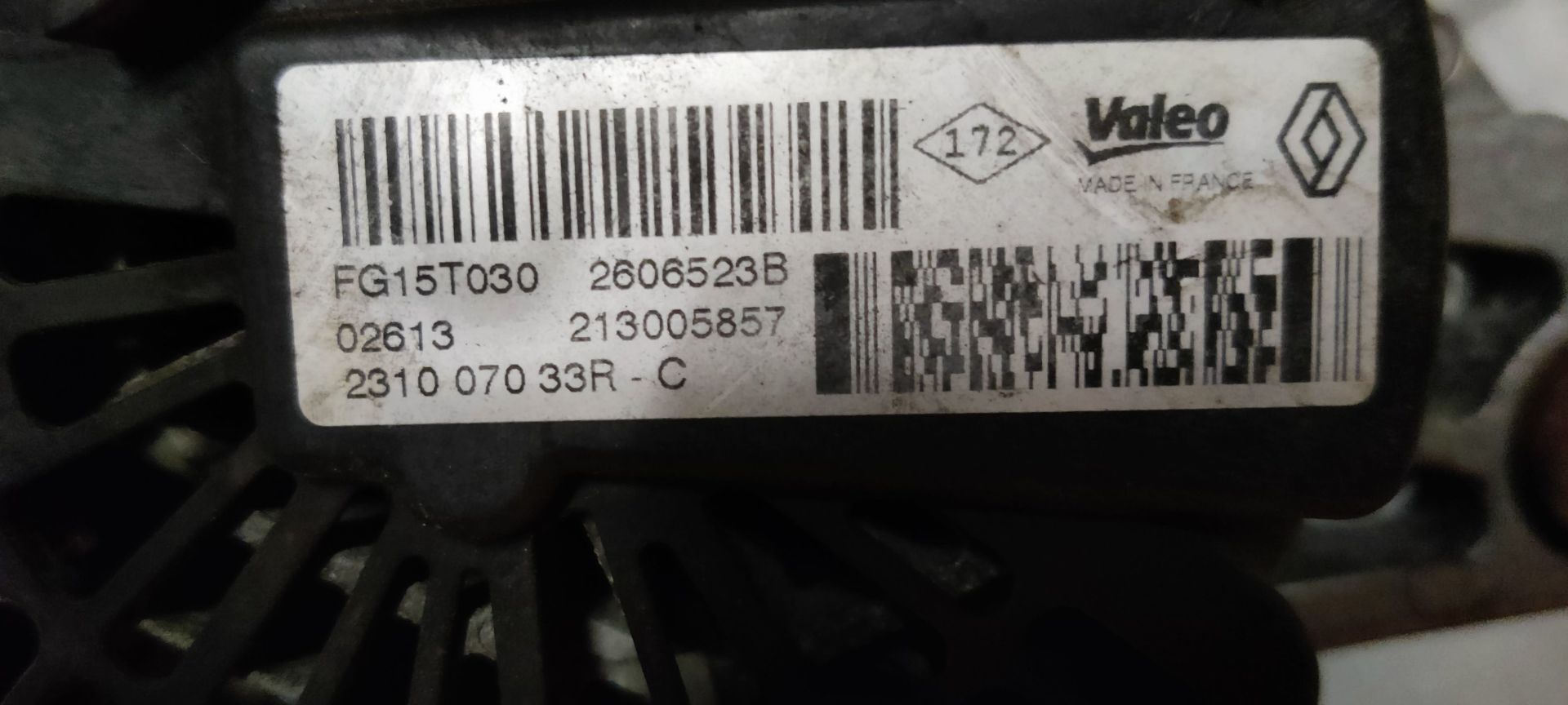 Dynamo van een Megane