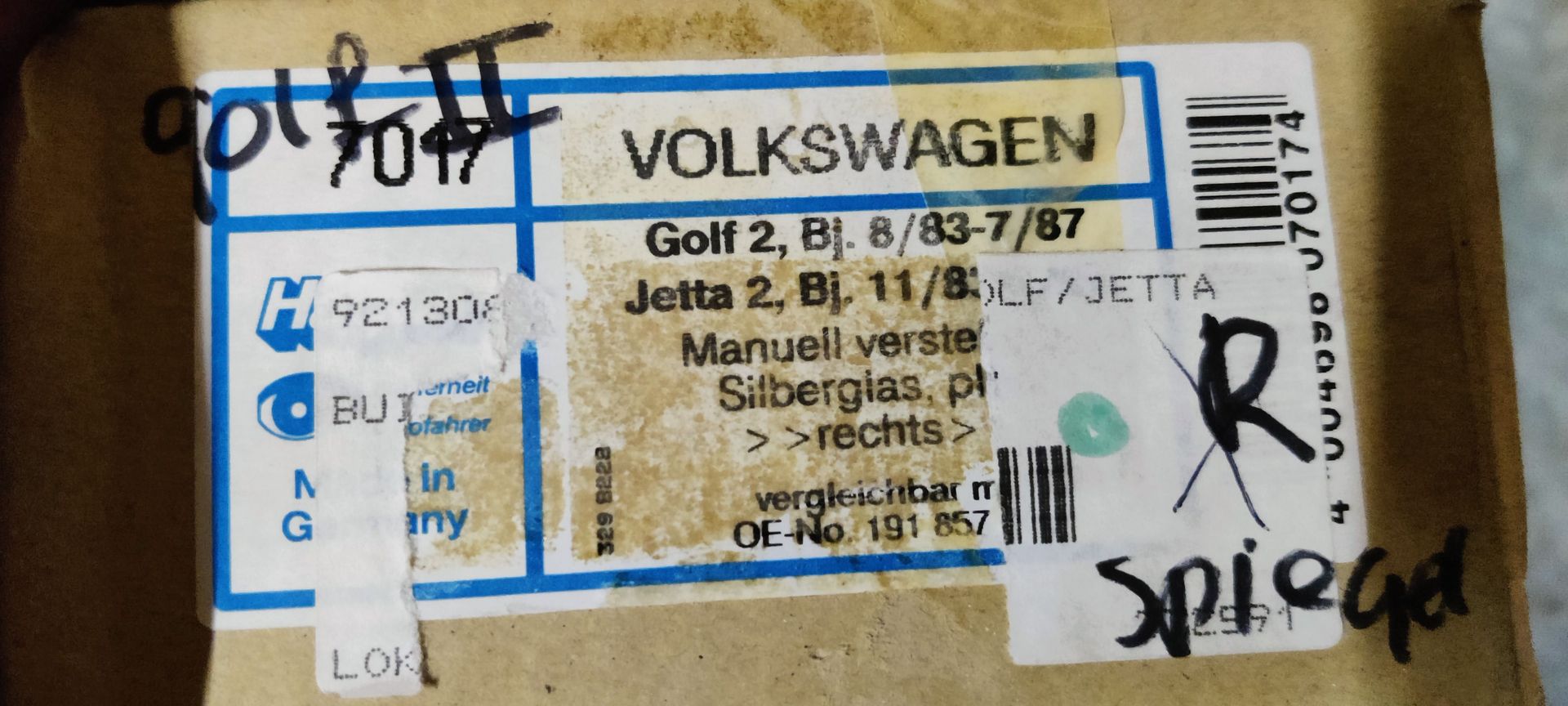 VW Golf 2, VW Jetta II, nieuwe onderdelen bij www.stegemancarparts.nl