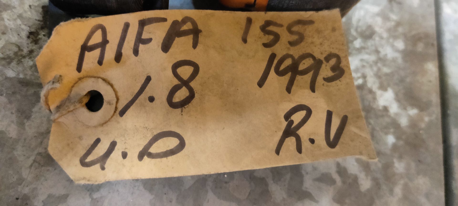 Rolgordel van een Alfa 155