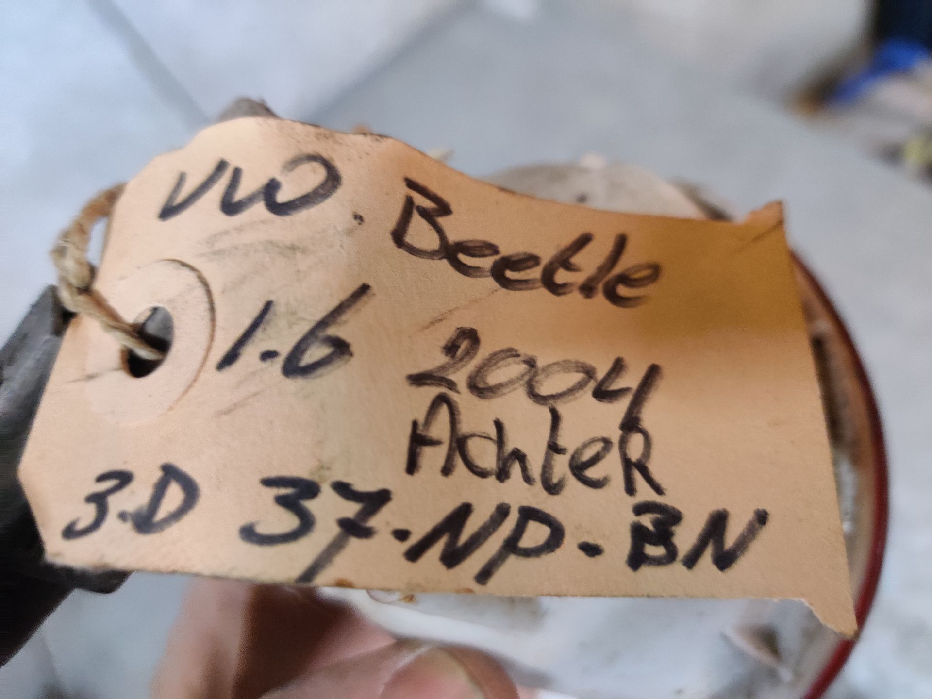 VW Beetle mistlamp van een 1.6 uit 2004.