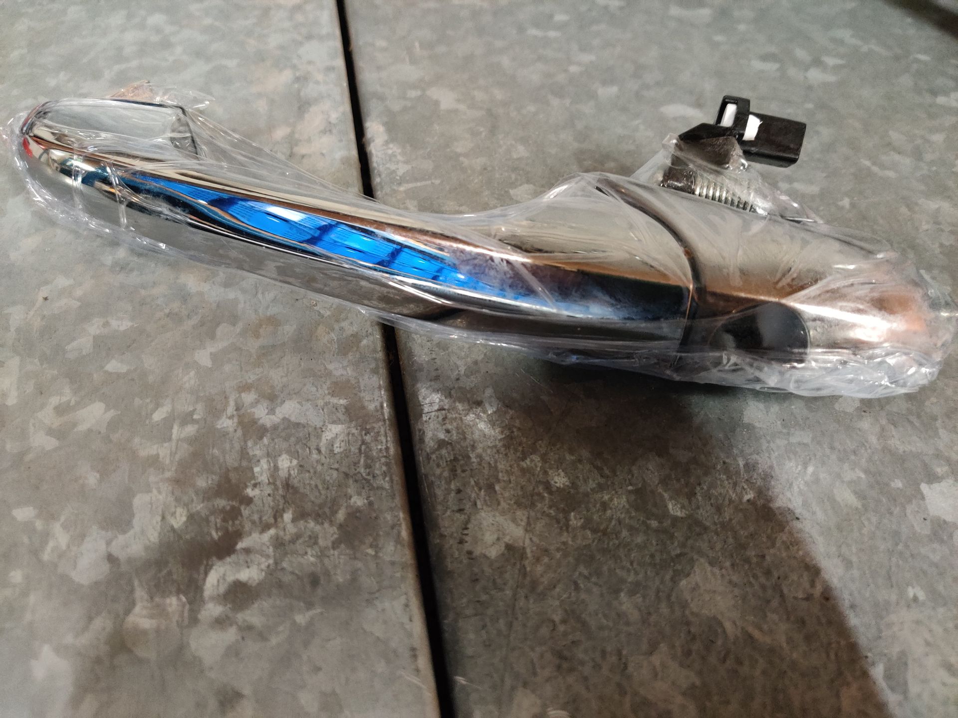 Fiat 500 linker deurklink buitenkant auto van chroom, nieuw!