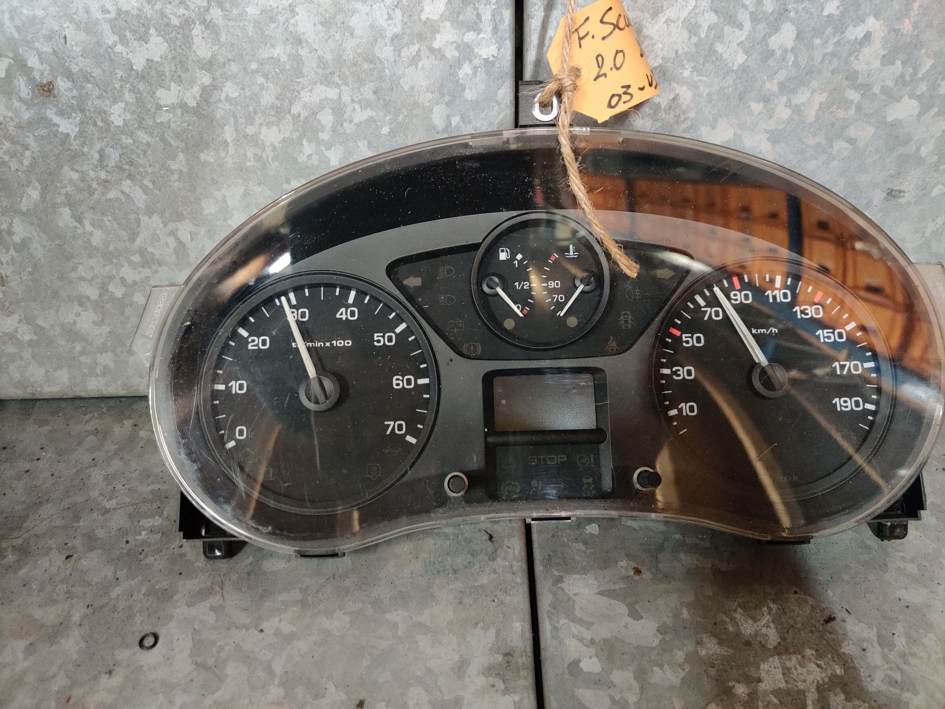 Fiat Scudo kilometerteller uit 2007.