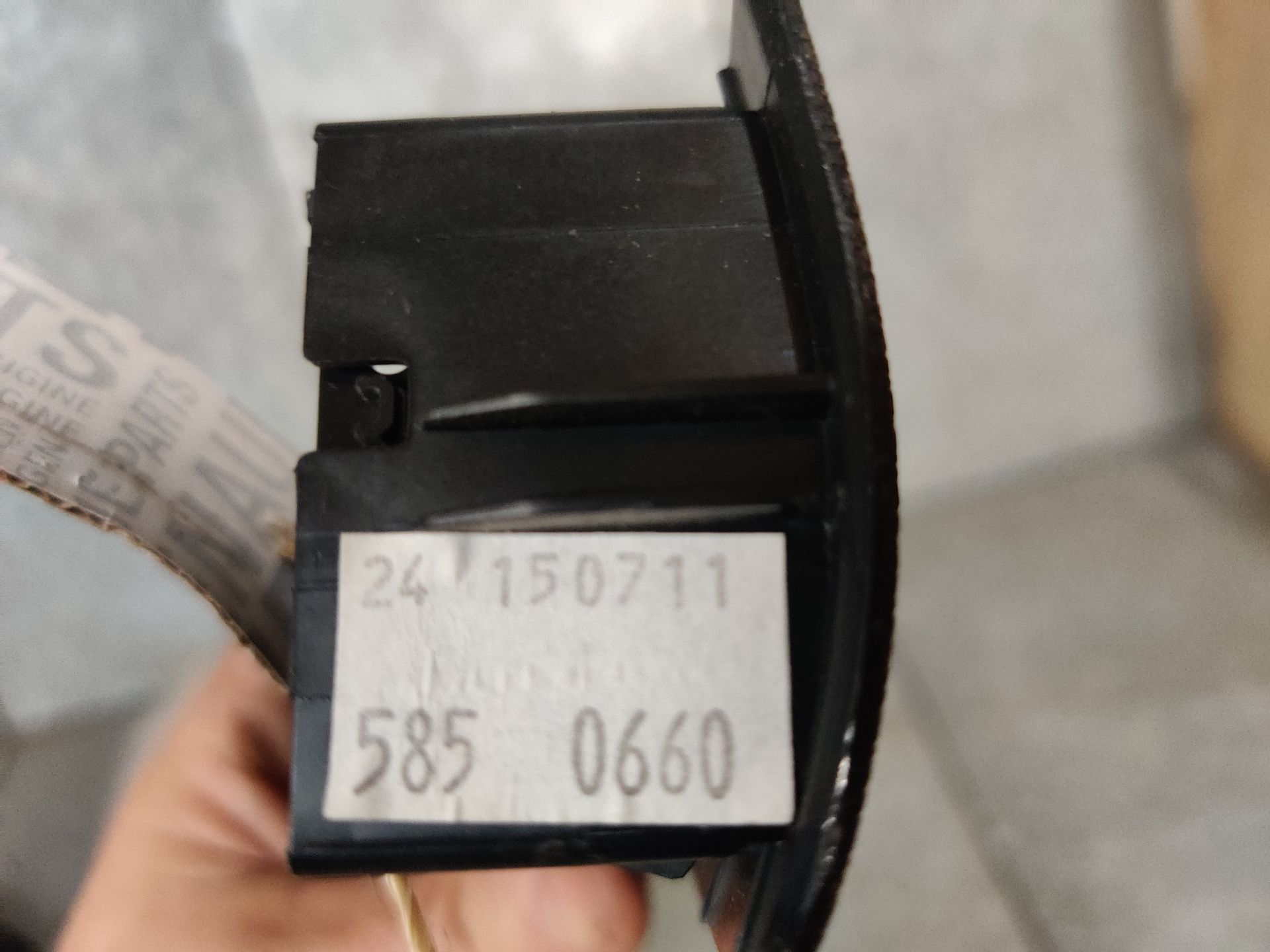 Renault Scenic III koplamphoogte regelaar en dashboarddimmer uit 2011.