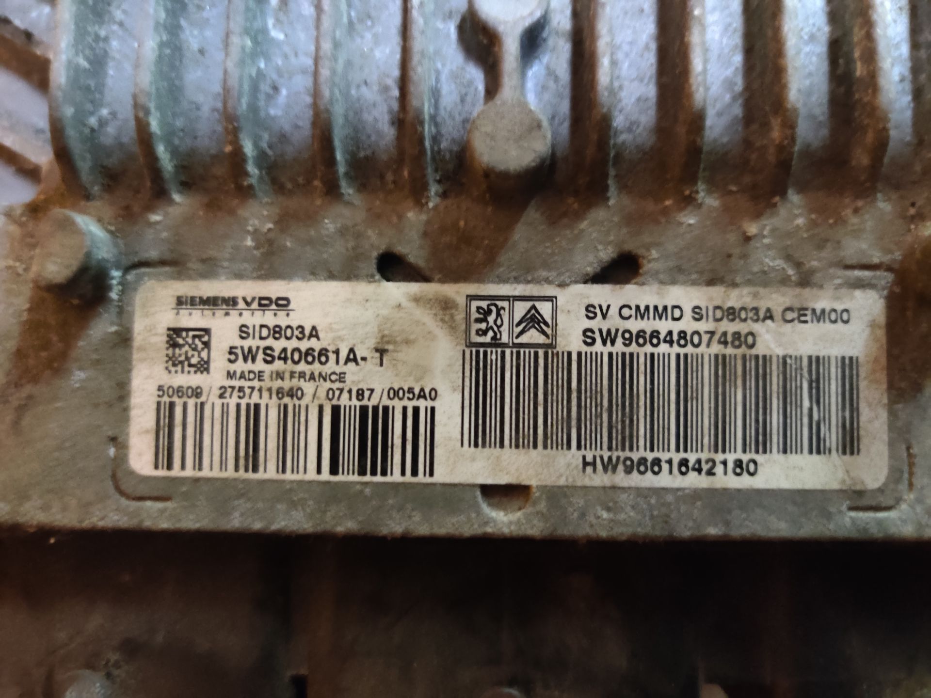 Fiat Scudo computer met contactslot en sleutel  bij www.stegemancarparts.nl