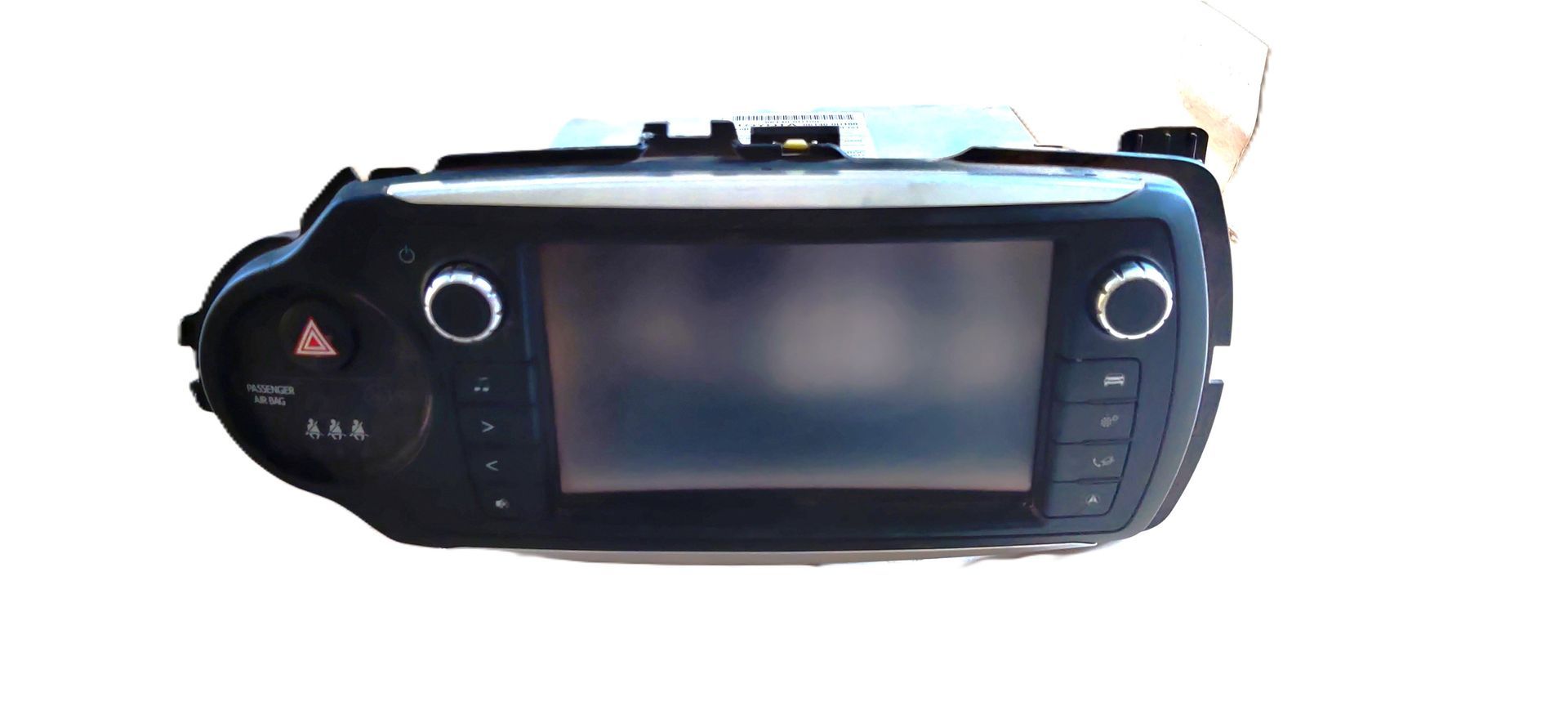 Toyota Yaris autoradio met navigatie.