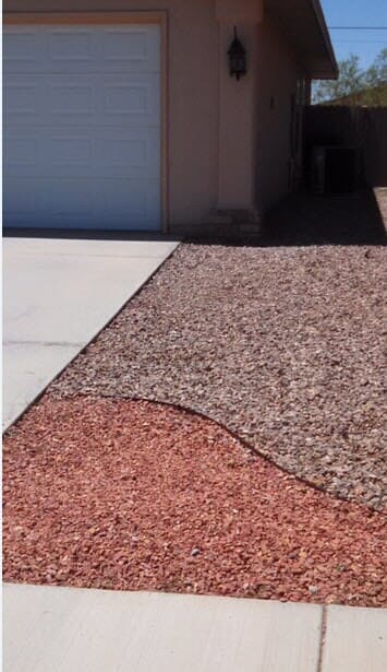Done Removing Weeds Around Rock Scaping — Alamogordo, NM — David's Landscaping Design LLC