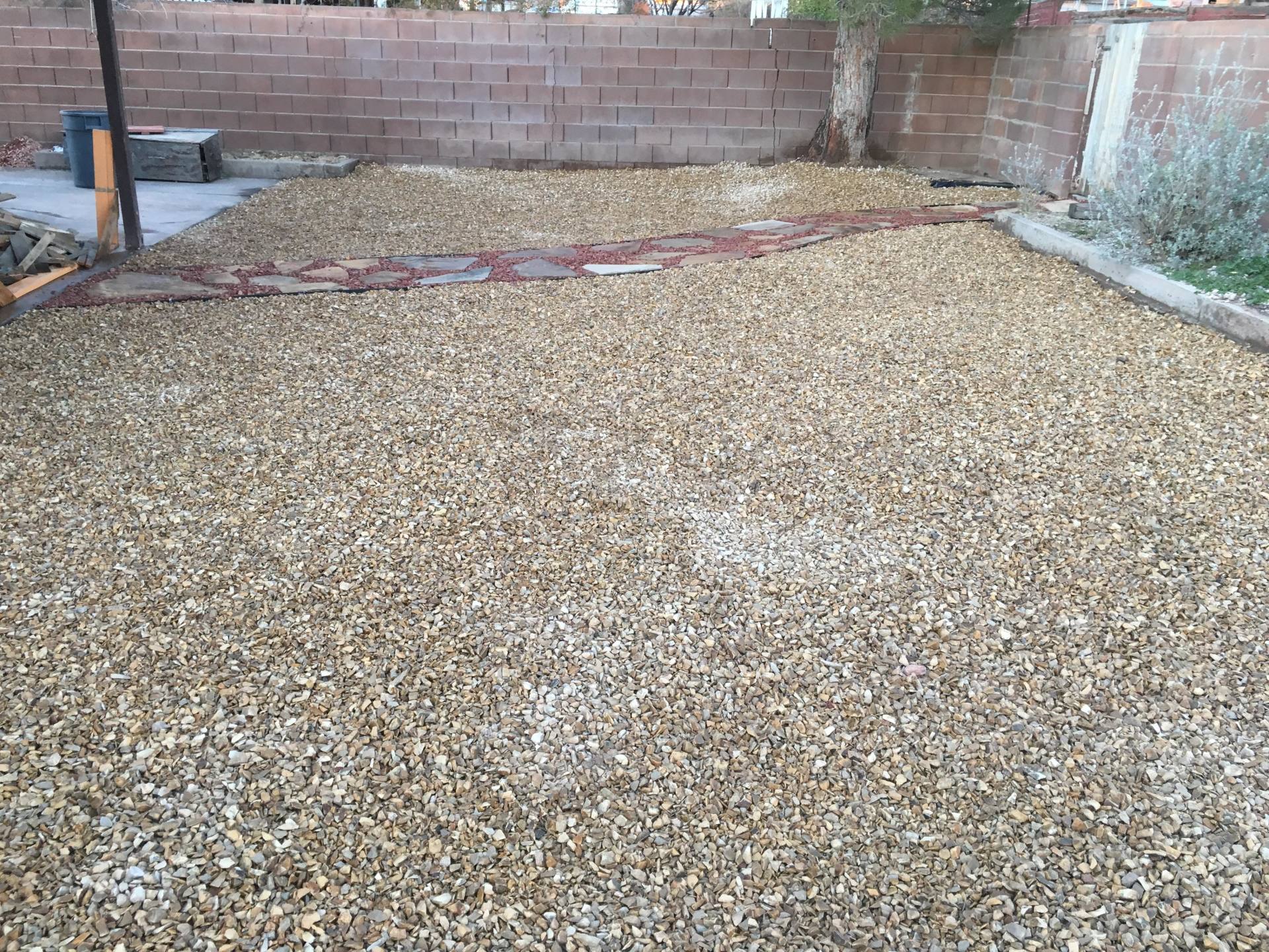 Rocks Around a Walkway — Alamogordo, NM — David's Landscaping Design LLC