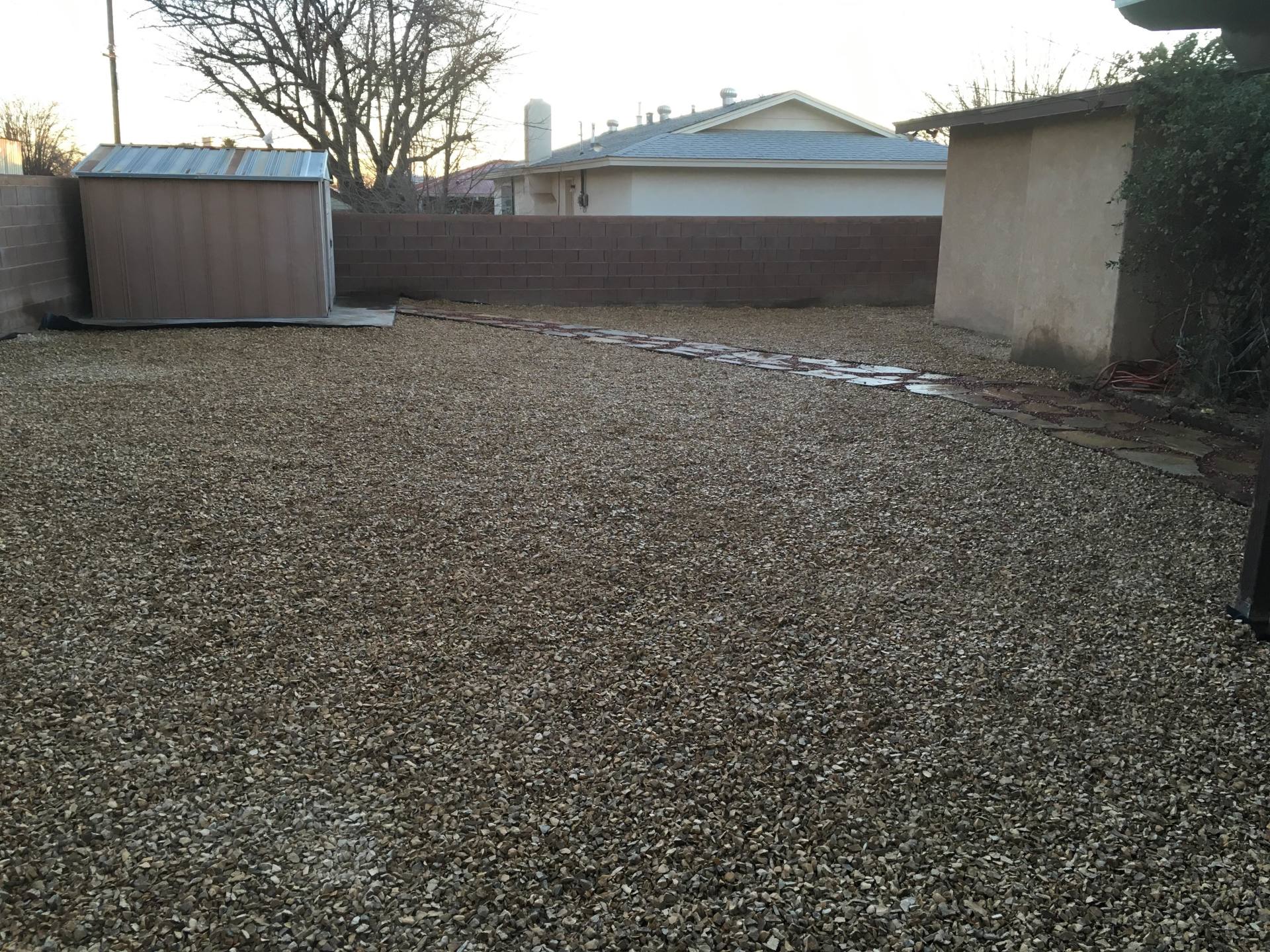 Rockscaping and Walkway — Alamogordo, NM — David's Landscaping Design LLC