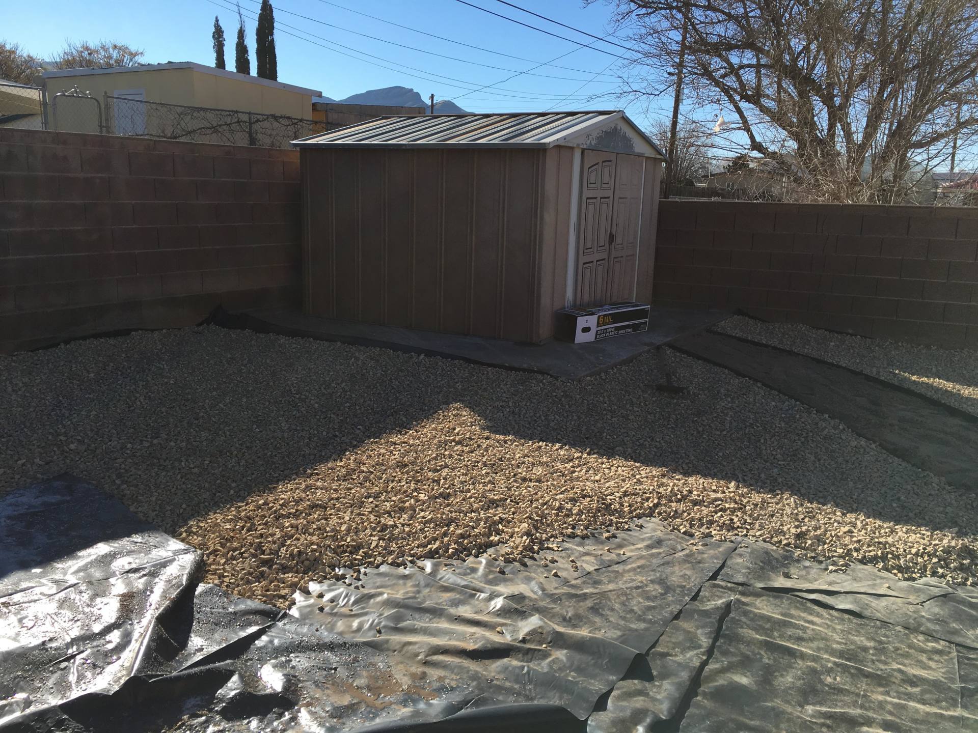 Adding Stones on Rock Scaping Project — Alamogordo, NM — David's Landscaping Design LLC