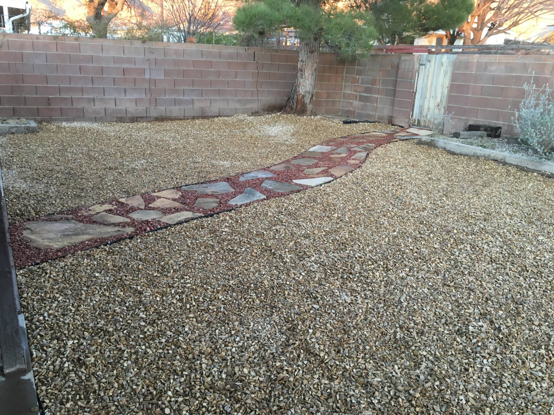 Walkway Finished Project — Alamogordo, NM — David's Landscaping Design LLC