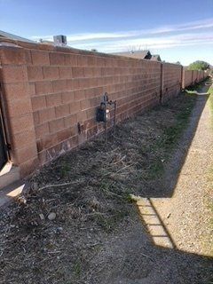 After Wood and Grass Clean Up — Alamogordo, NM — David's Landscaping Design LLC