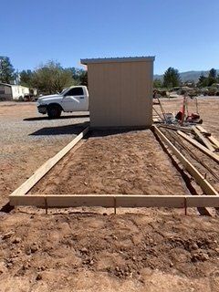 Before Cement Pouring on a Land — Alamogordo, NM — David's Landscaping Design LLC