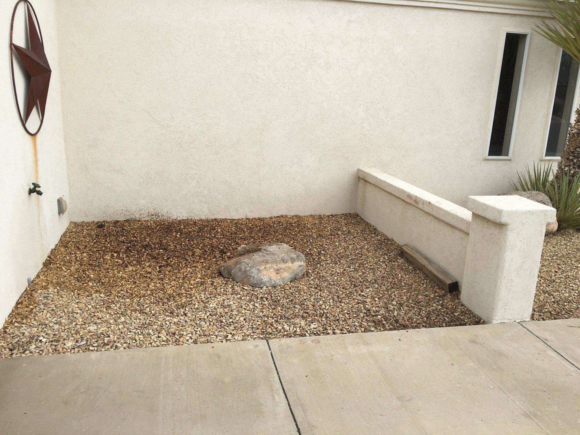 Adding Stone Inside Retaining Walls — Alamogordo, NM — David's Landscaping Design LLC