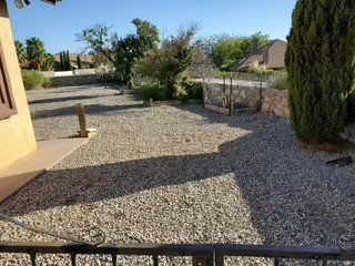 After Small Grass Beside a House Trimming — Alamogordo, NM — David's Landscaping Design LLC