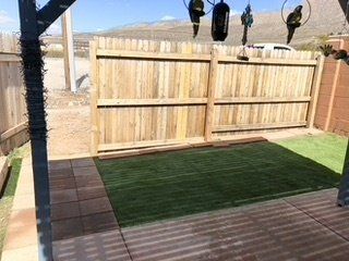 After Grass Installation — Alamogordo, NM — David's Landscaping Design LLC