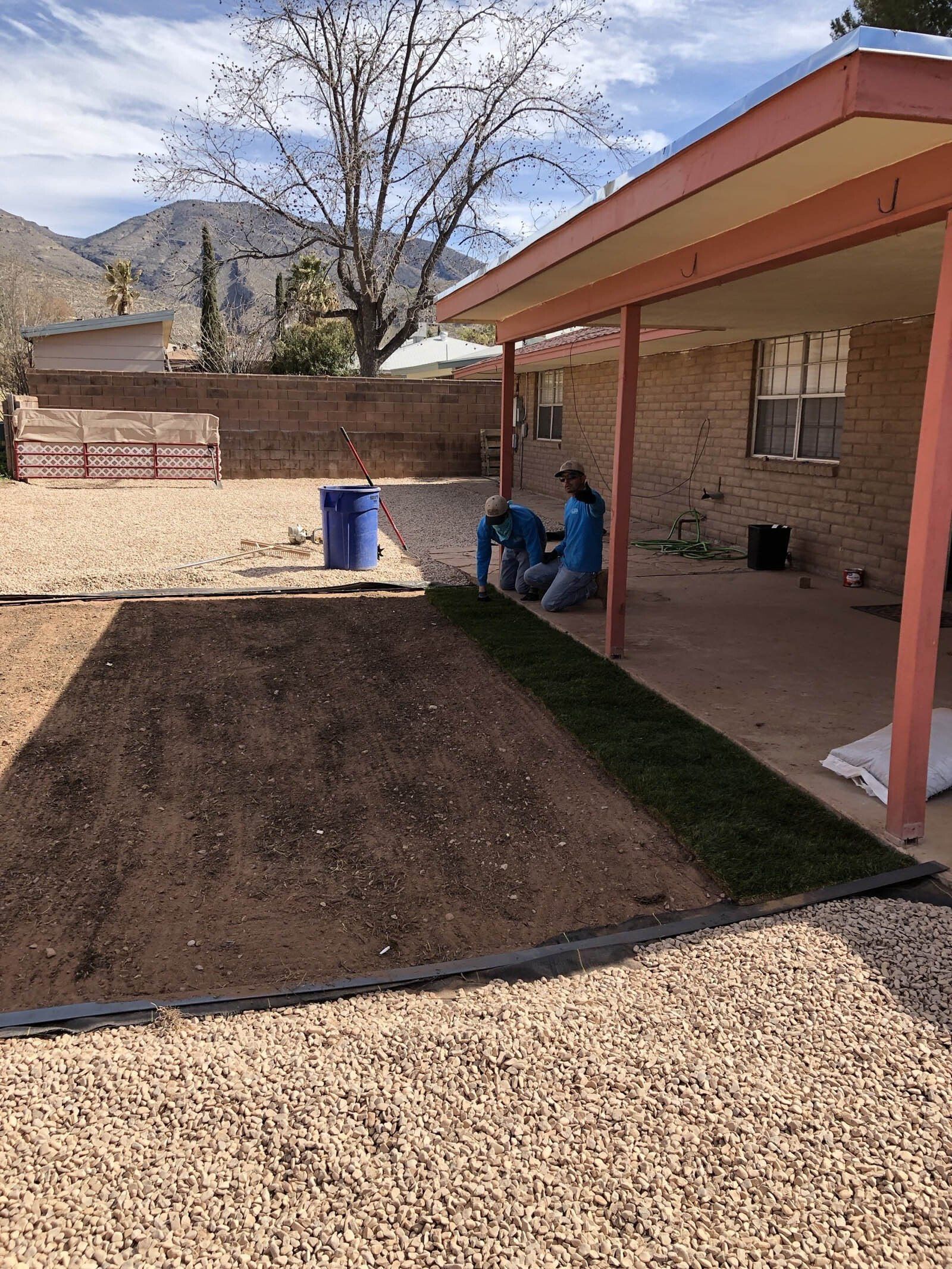 Overseeding Project — Alamogordo, NM — David's Landscaping Design LLC