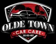 Logo for Olde Town Car Care with car silhouette and red accents; includes phone number.