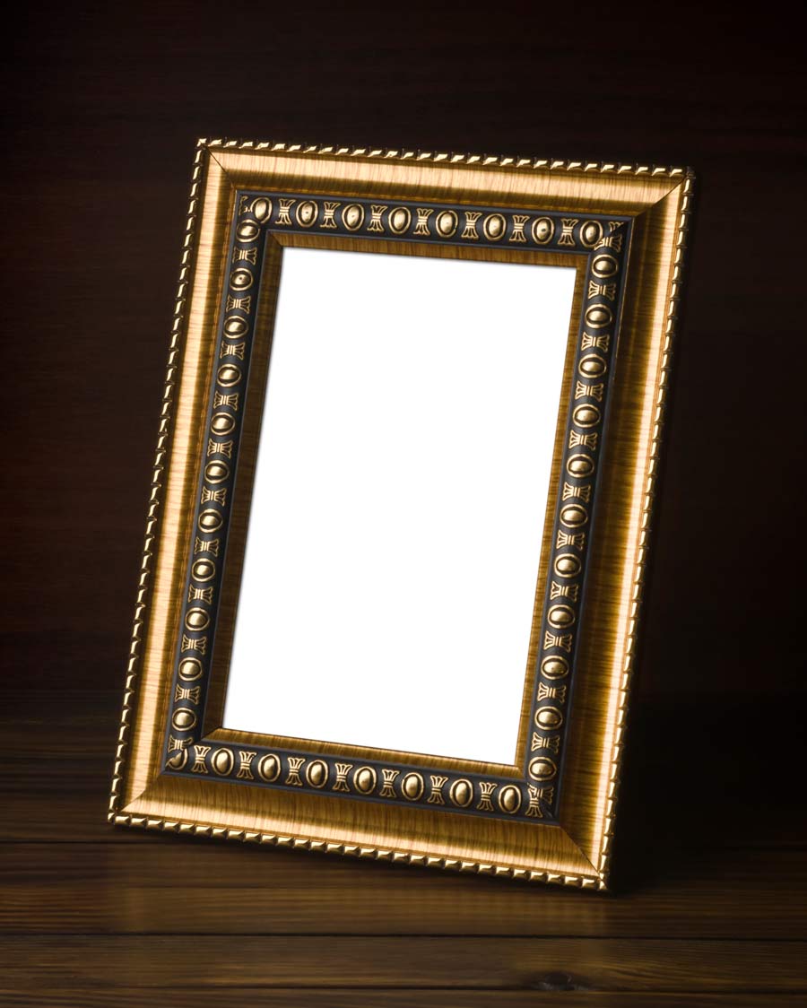 gold rectangle frame