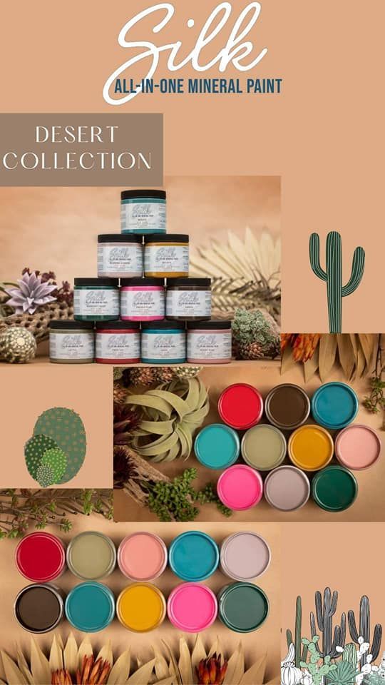Silk all in one mineral paint desert collection