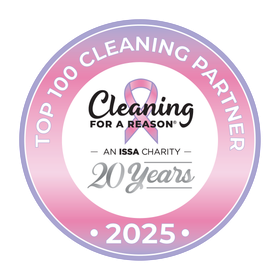 The logo for cleaning for a reason is a proud partner of clean homes for cancer patients.