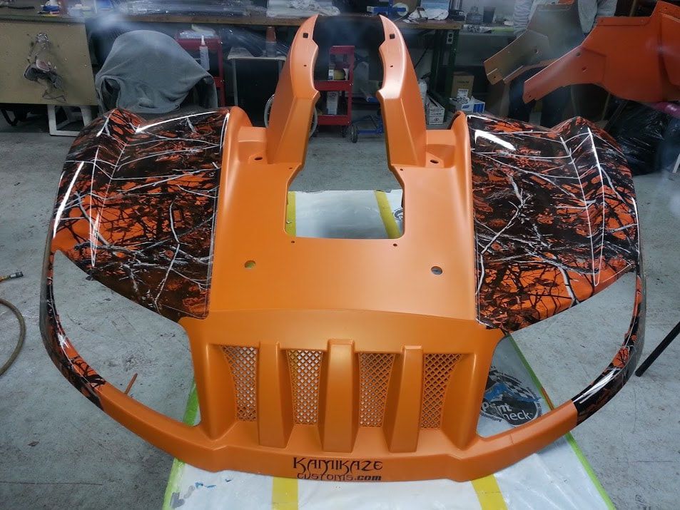 An orange and black item with the word ramirez on it