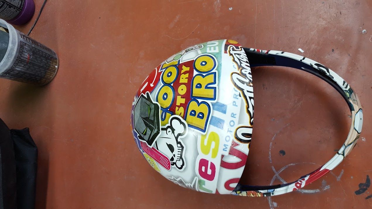 A colorful easter egg with the word bro on it