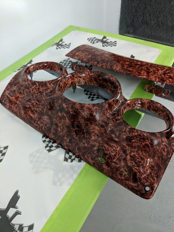 A piece of wood is sitting on top of a table.