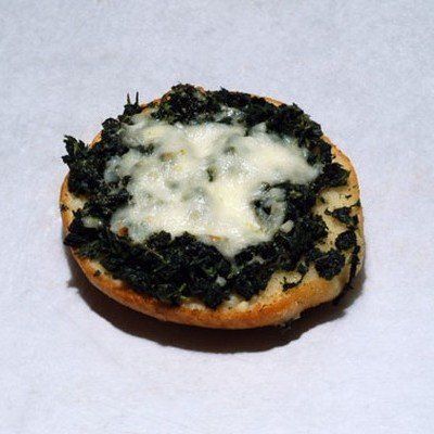 Round Spinach Bruschetta — Cherry Hill, NJ — Cacia’s Bakery