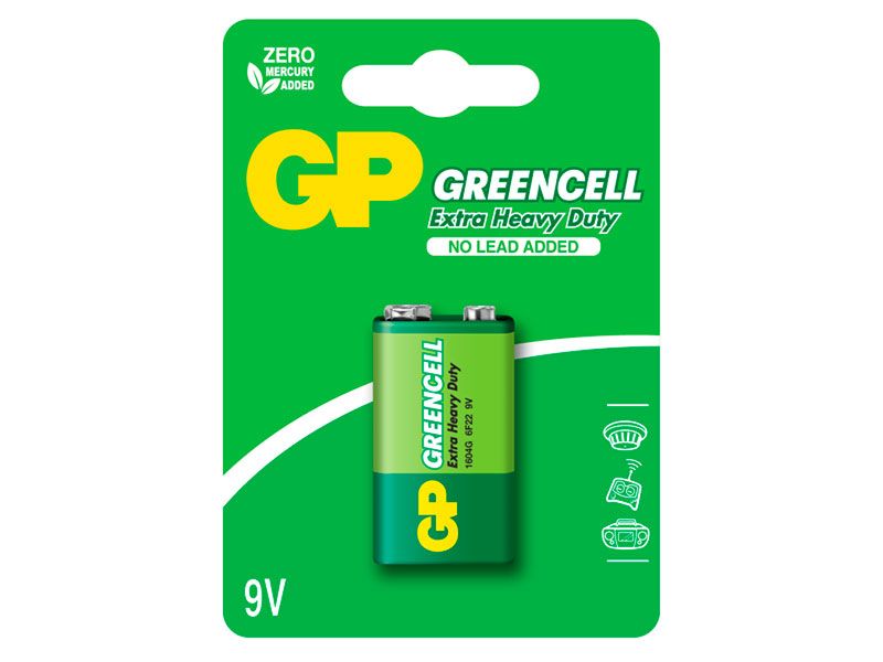 Pila Manganeso Grencell GPBatteries 9V - GP1604GS1 amgimportadora.com