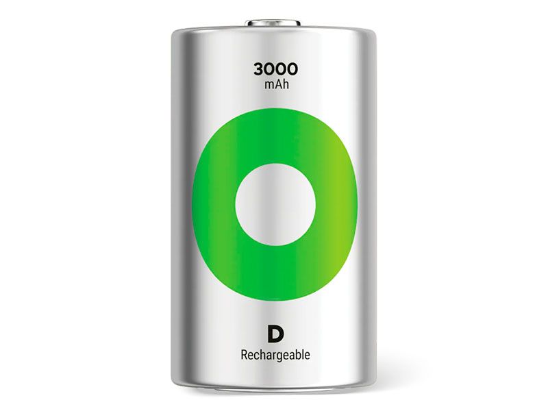 Pila Recyko GPBatteries NiMH D 1.2V 2200 mAh - GP220DH-C2 amgimportadora.com