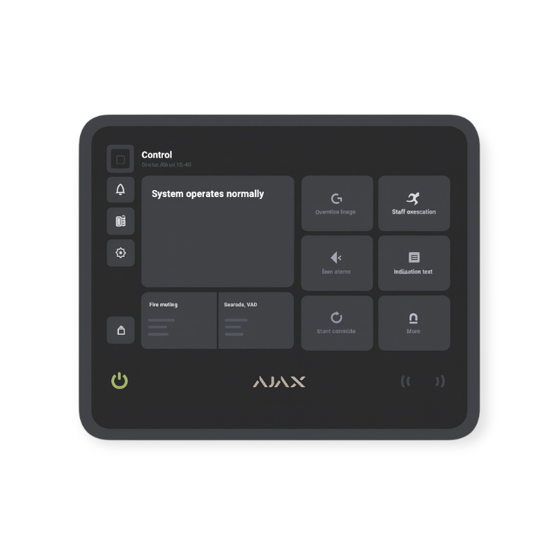 AJAX EN54 Fire Hub draadloze brandmeldcentrale zwart