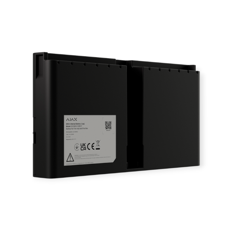 AJAX zwarte draadloze EN54 back-up batterij 24 uur