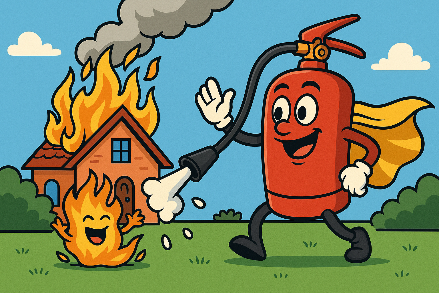 Brandblussers zonder Fluor en PFAS