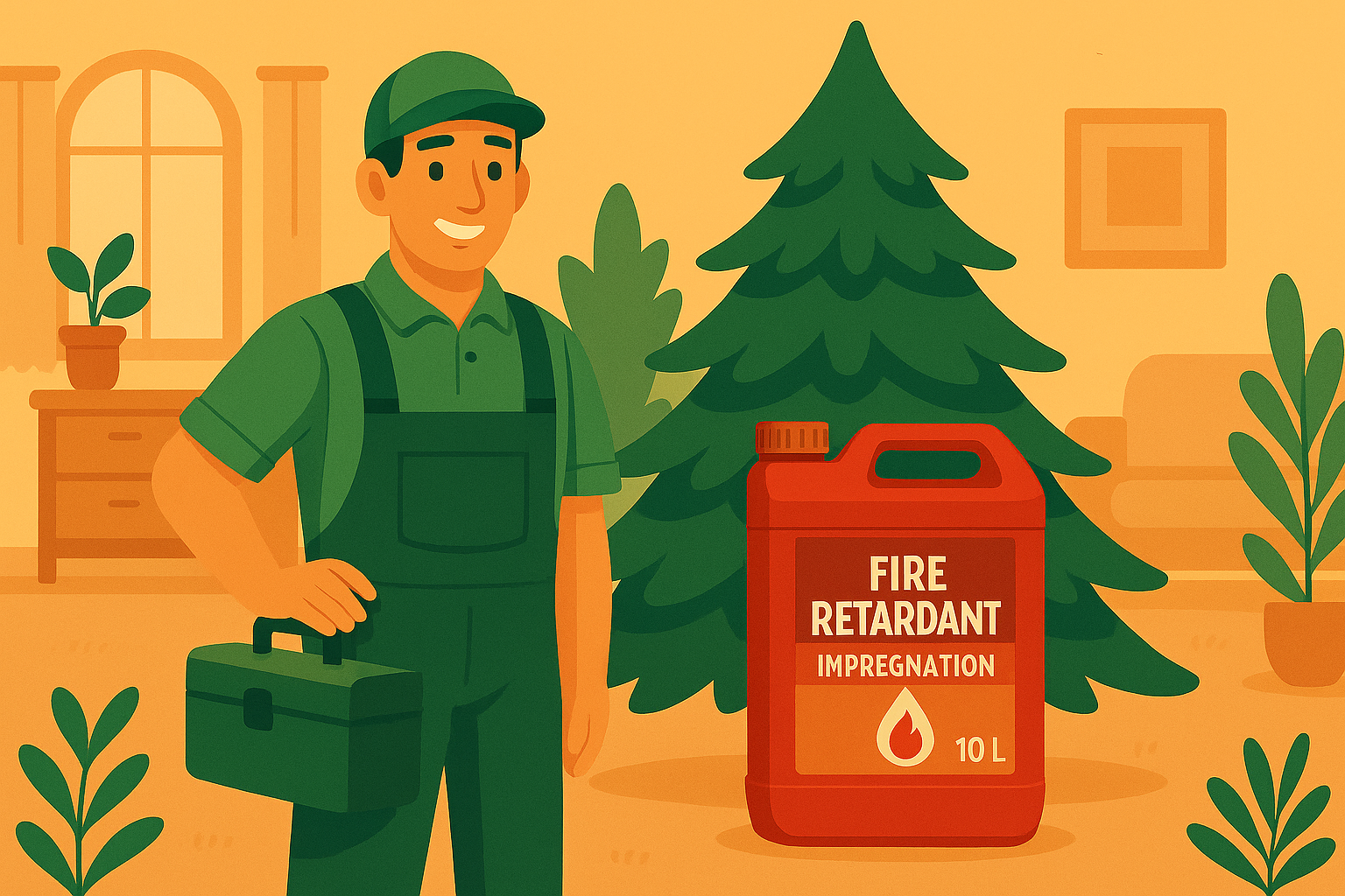 Brandvertragend impregneermiddel voor kerstbomen categorie webshop nofire