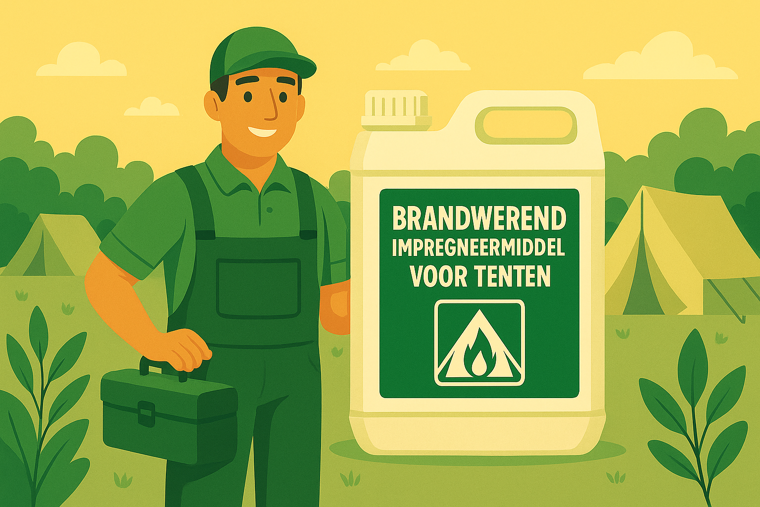 Brandvertragend impregneermiddel voor  tenten categorie webshop nofire