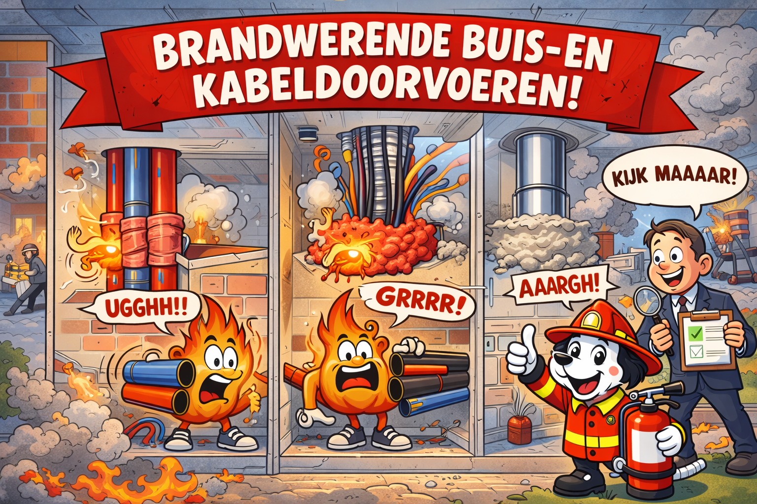 Brandwerende buis- en kabeldoorvoeren