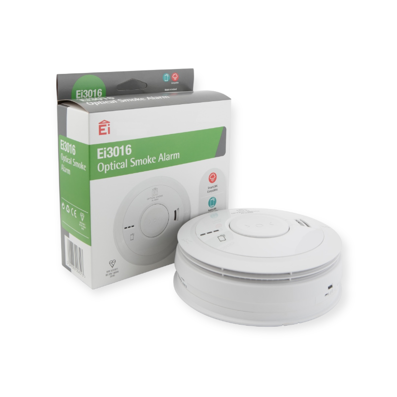 Ei 3016 ERF rookmelder 230V + Nofire blusdeken 100x100 cm