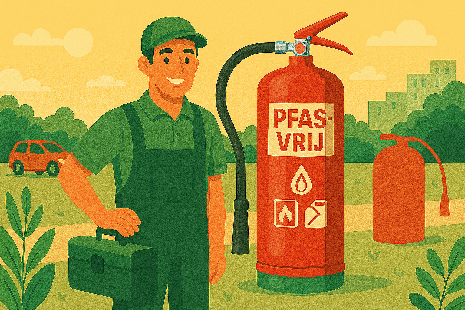 Eind 2029 zijn PFAS en Fluor vrije brandblussers verplicht!