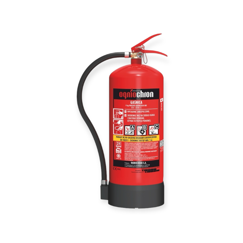 Nofire 9 kilo poederblusser met manometer