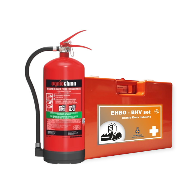 Nofire BHV industrie verbandtrommel + 6L PFAS-vrije schuimblusser