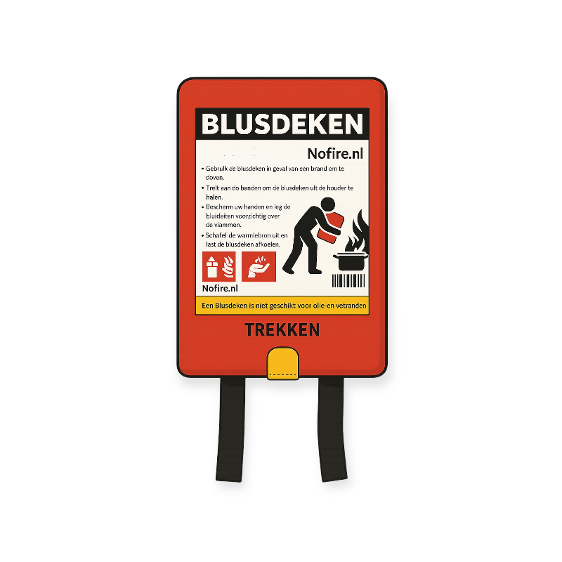 Nofire brandblusser poederblusser ABC 6 kg met inbegrepen blusdeken (100x100 cm)