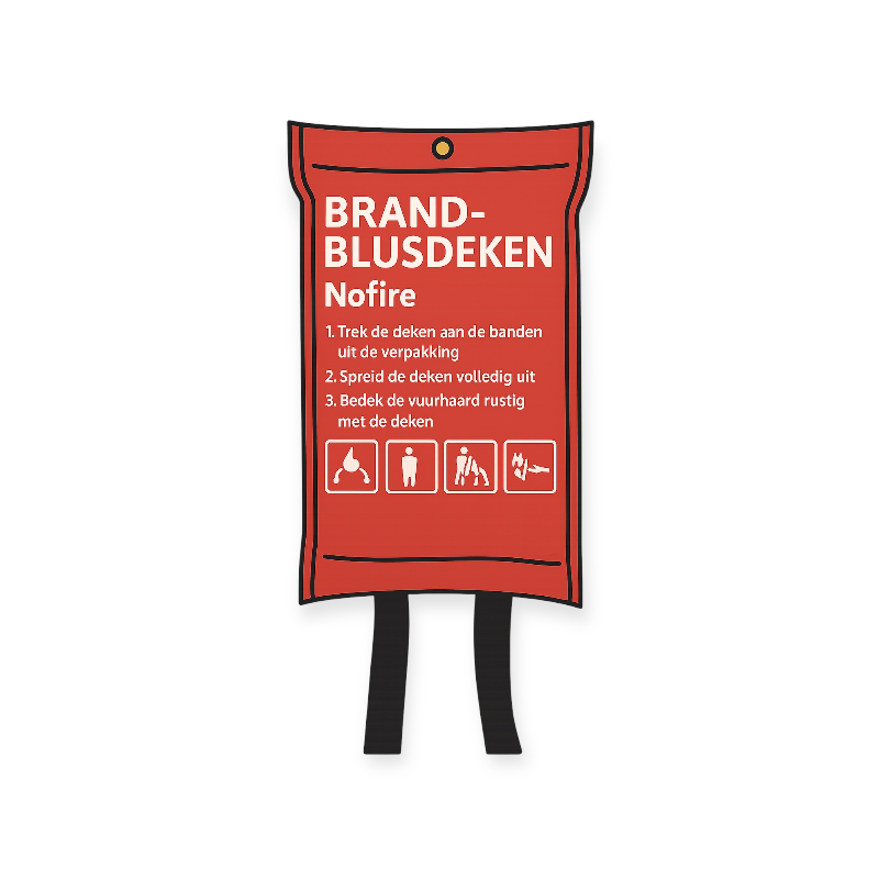 Nofire blusdeken softcover 100 x 100 cm