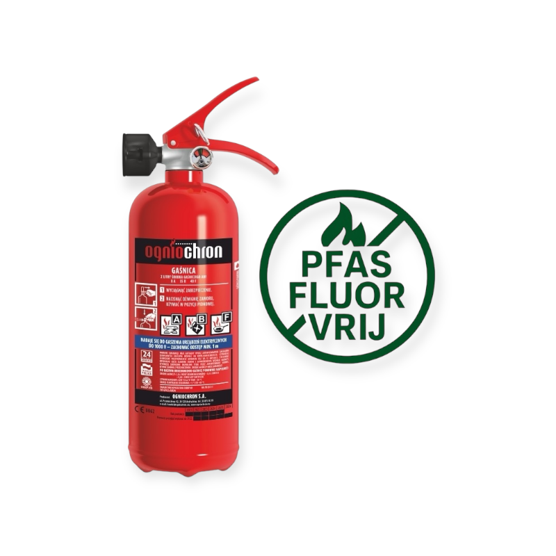Nofire schuimblusser 2 liter PFAS en fluor vrij