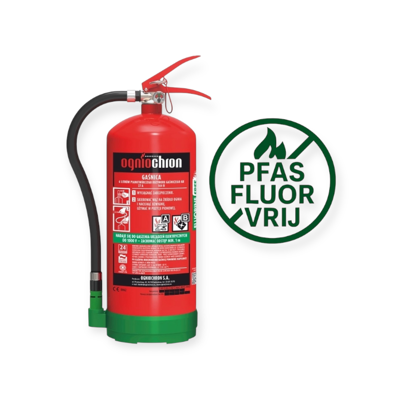 Nofire schuimblusser 6 liter PFAS en fluor vrij