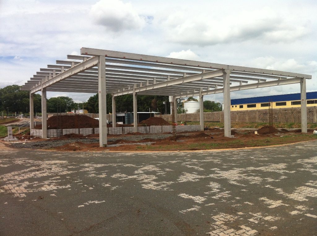 Estrutura em pre-moldado em concreto armado