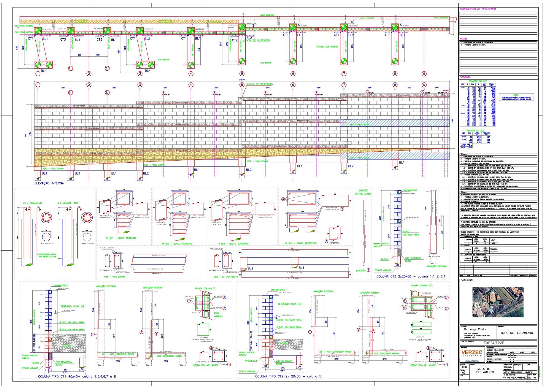 Exemplo de detalhamento projeto de estrutura em concreto armado 2