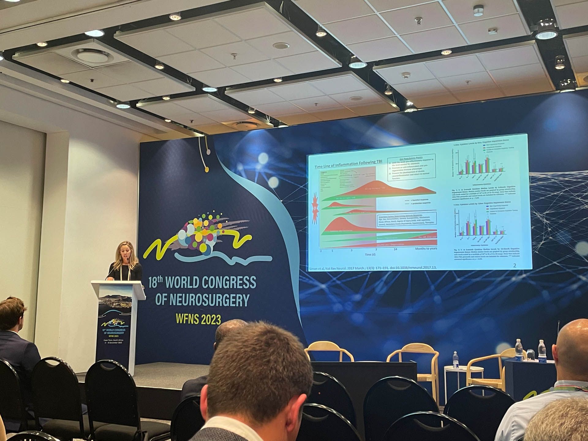 Dr. Blackwell pictured presenting