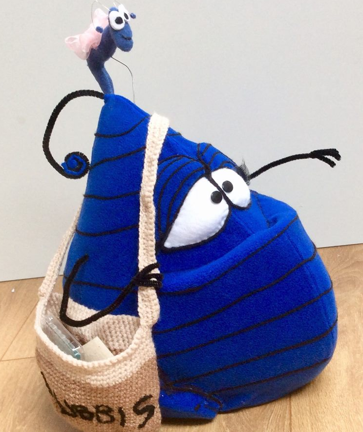 Litter Bug with his sack puppet